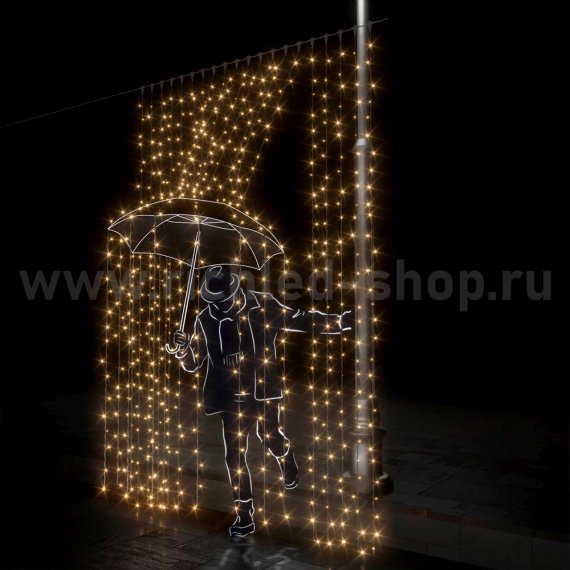 Фотография товара 'Rich Led Светодиодный занавес, с герметичным колпачком, соединяемый, 220 В, IP65 RL-C2*3-CW/WW'