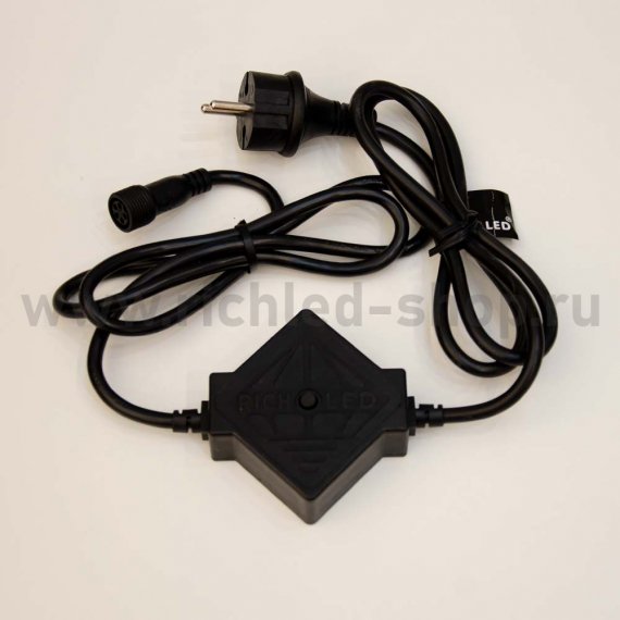 Фотография товара 'Rich Led Блок питания с контроллером (8 режимов, память) для сеток RL-Cn4-N-220-B'