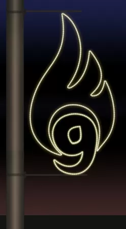 Фотография товара 'Rich Led RL-KN-9-3-WW Светодиодные уличные консоли ко Дню победы'