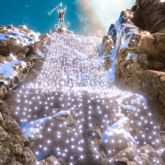 Фотография товара 'Rich Led Светодиодный занавес с герметичным колпачком, 220 В, IP65 RL-C2*9F-CB/W'