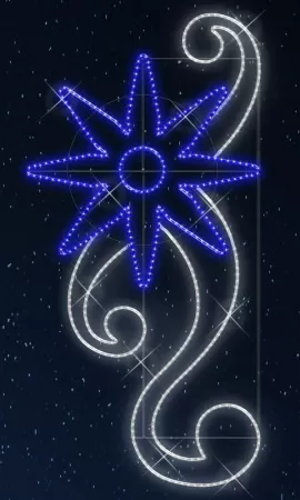 Фотография товара 'Rich Led RL-KN-141 Светодиодные уличные консоли Георгин 0,90 м на 1,90 м'