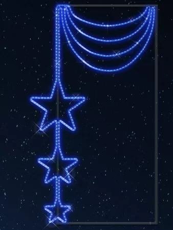 Фотография товара 'Rich Led RL-KN-083RY Светодиодные уличные консоли Каскад звезд 0,90 м на 1,7 м'