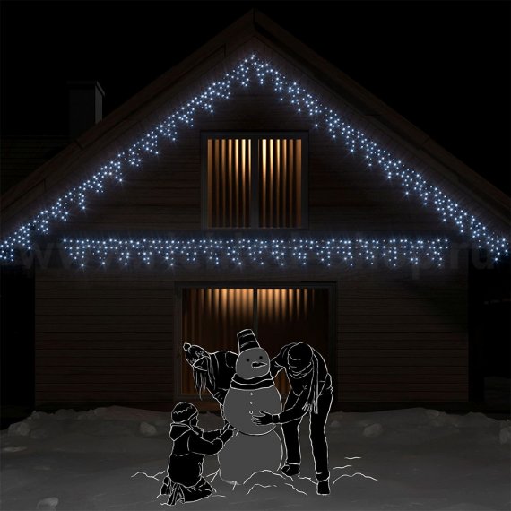 Фотография товара 'Rich Led Светодиодная бахрома, постоянное свечение, соединяемая, IP54 RL-i3*0.5-B/W'