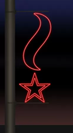 Фотография товара 'Rich Led RL-KN-9-8-R Светодиодные уличные консоли ко Дню победы 164х64'