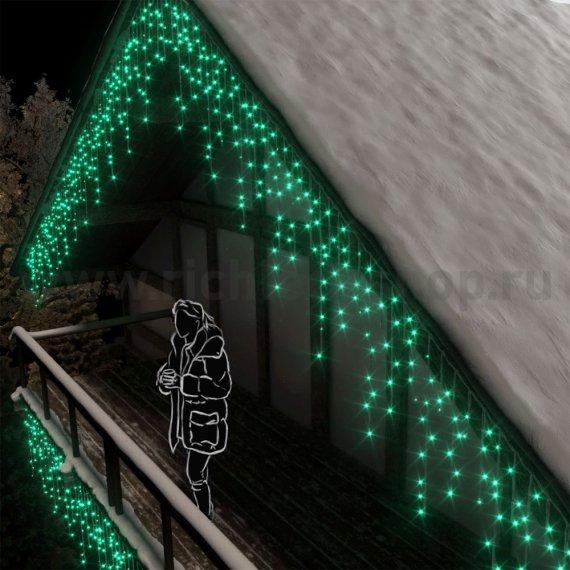 Фотография товара 'Rich Led Светодиодная бахрома, мерцающая, соединяемая, IP65 RL-i3*0.9F-CW/G'