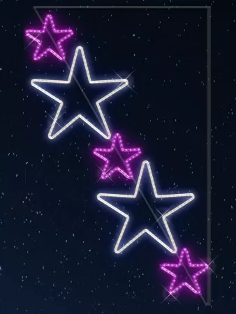 Фотография товара 'Rich Led RL-KN-083PW Светодиодные уличные консоли Каскад звезд 0,90 м на 1,7 м'