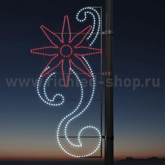 Фотография товара 'Rich Led RL-KN-148 Светодиодные уличные консоли Георгин 0,90 м на 1,90 м'