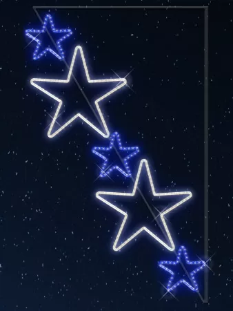 Фотография товара 'Rich Led RL-KN-083BW Светодиодные уличные консоли Каскад звезд Размер: 0,90 м на 1,7 м'