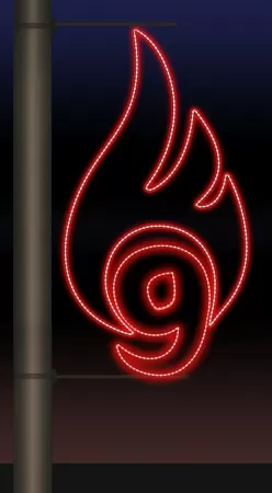 Фотография товара 'Rich Led RL-KN-9-3-R Светодиодные уличные консоли ко Дню победы'