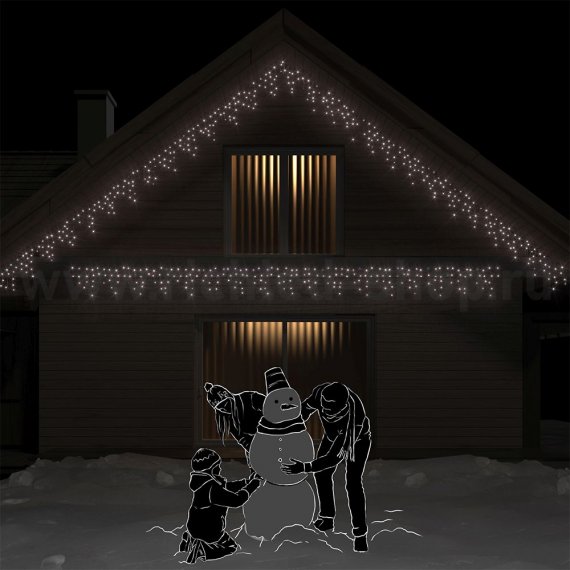 Фотография товара 'Rich Led Светодиодная бахрома, постоянное свечение, соединяемая, IP54 RL-i3*0.5-T/W'