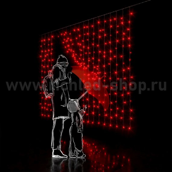 Фотография товара 'Rich Led Светодиодный занавес, 2*1,5 м, RL-CS2*1.5-T/R'