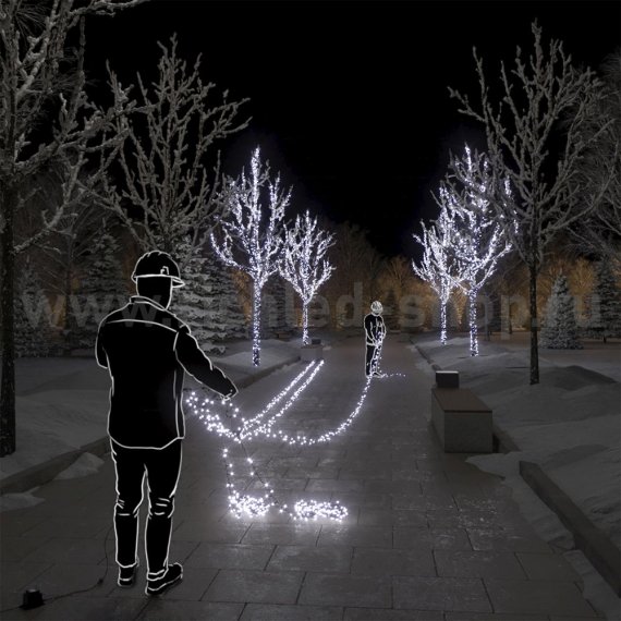 Фотография товара 'Rich Led Светодиодная гирлянда, постоянное свечение, IP54 RL-S5*20-T/W'