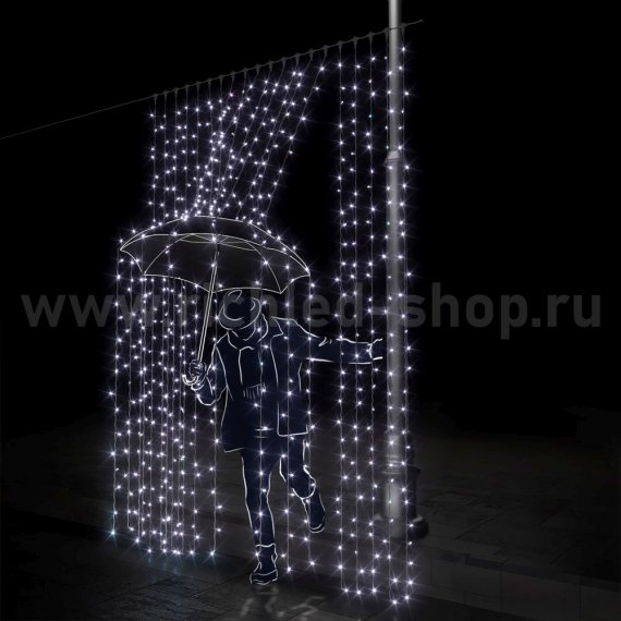 Фотография товара 'Rich Led Светодиодный занавес, соединяемый, 220 В, IP54 RL-C2*3-T/W'