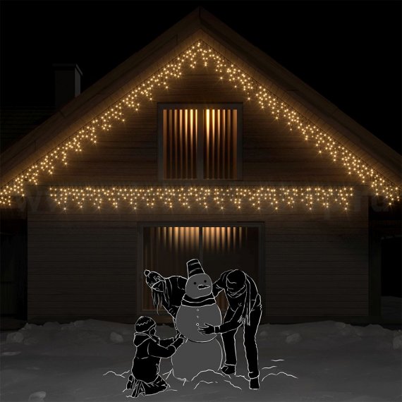 Фотография товара 'Rich Led Светодиодная бахрома соединяемая, постоянное свечение, IP65 RL-i3*0.5-RB/WW'