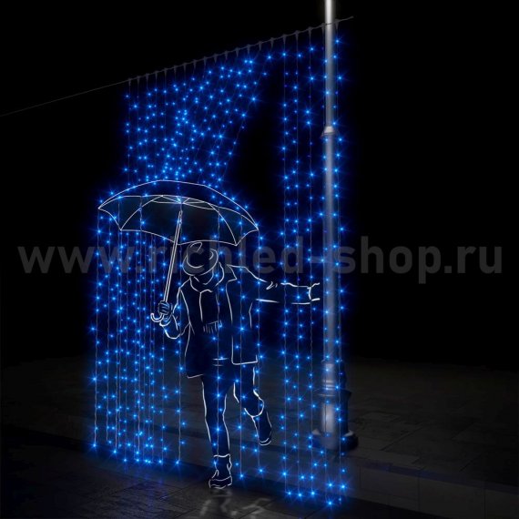 Фотография товара 'Rich Led Светодиодный занавес, соединяемый, 220 В, IP54 RL-C2*3-T/B'
