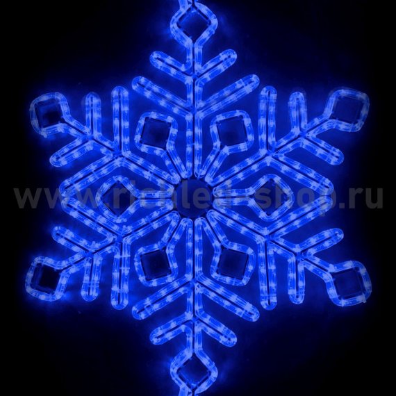 Фотография товара 'Rich Led Уличная светодиодная гирлянда Снежинка премиум матовая 70 см, RL-SFDLM70-B'