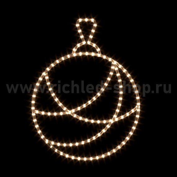 Фотография товара 'Rich Led RL-FD-013W 2Д Елочная игрушка Шар круглый В*Ш: 700х530 мм'