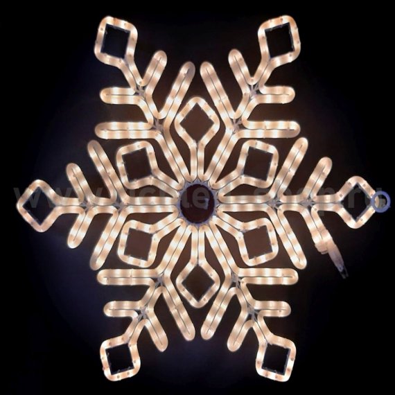 Фотография товара 'Rich Led Уличная светодиодная гирлянда Снежинка премиум матовая 70 см, RL-SFDLM70-WW'