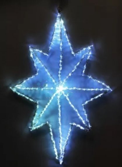 Фотография товара 'Rich Led RL-ST60-W Звезда светодиодная мерцающая, 60 см. 160 LED'