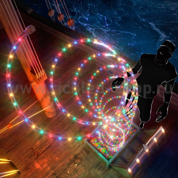 Фотография товара 'Rich Led Светодиодный дюралайт 3-х проводной, свечение 360°, 220 В RL-DL-3W-100-240-M'