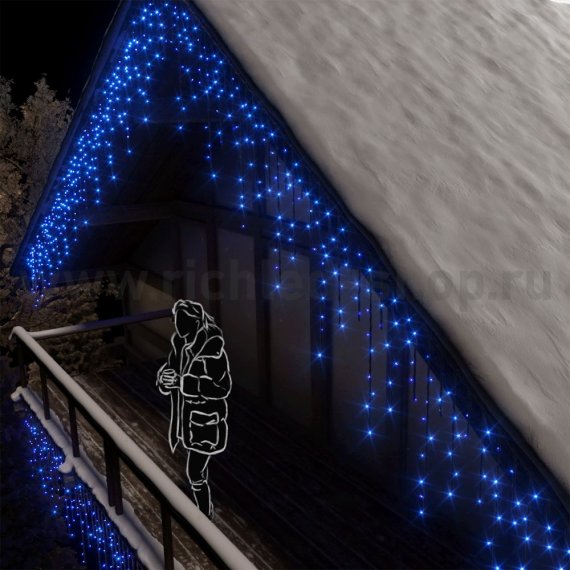 Фотография товара 'Rich Led Светодиодная бахрома соединяемая, мерцающая, IP54 RL-i3*0.9F-B/B'