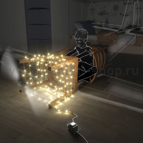 Фотография товара 'Rich Led Светодиодная гирлянда RL-S10C-24V-CGd/WW'