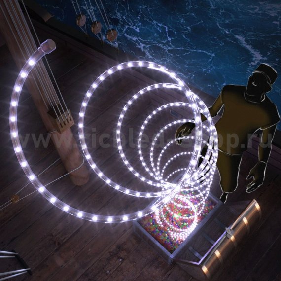 Фотография товара 'Rich Led Светодиодный дюралайт 3-х проводной, свечение 360°, 220 В RL-DL-3W-100-240-W'