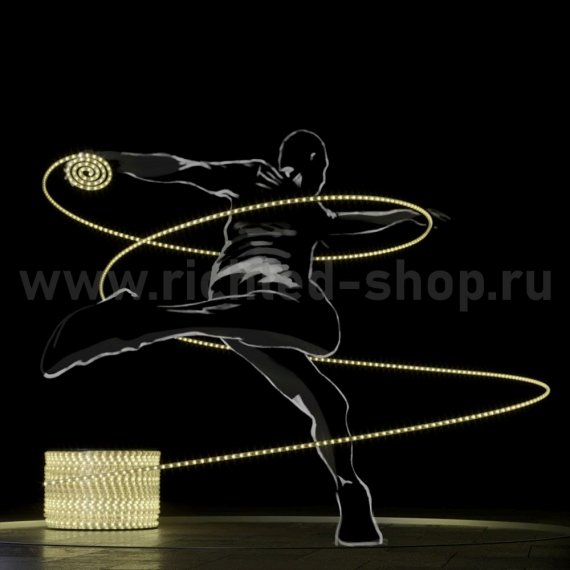 Фотография товара 'Rich Led Светодиодный дюралайт 2-х проводной, свечение 360°, 220 В RL-DL-2WH-100-240-WW'