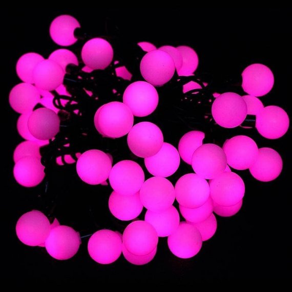 Фотография товара 'Rich Led Светодиодная гирлянда БОЛЬШИЕ шарики 5 м. соединяемая (до 20 шт.) 20-LED больших шариков - 40 мм, RL-S5-20C-40B-B/P'