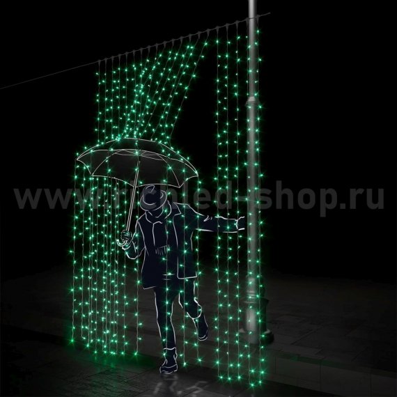 Фотография товара 'Rich Led Светодиодный занавес, соединяемый, 220 В, IP54 RL-C2*3-T/G'