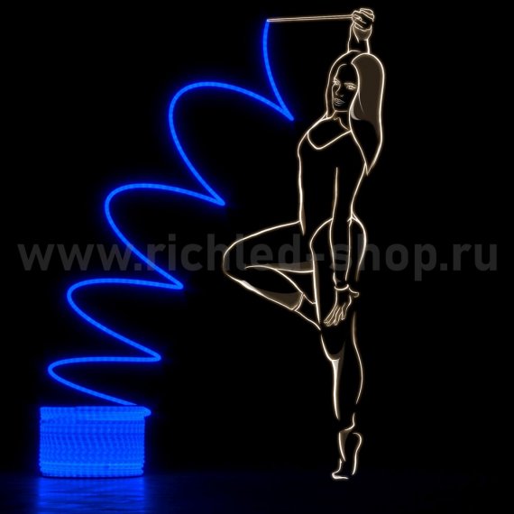 Фотография товара 'Rich Led Светодиодный дюралайт 2-х проводной, свечение 360°, 220 В RL-DL-2WHM-100-240-B'