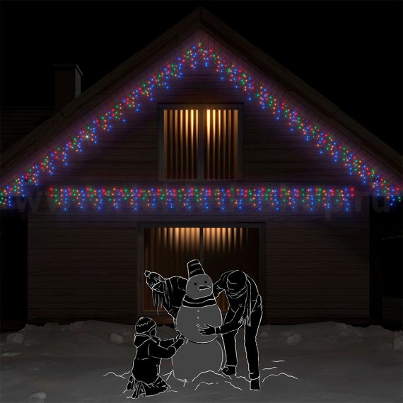 Фотография товара 'Rich Led Светодиодная бахрома соединяемая, мерцающая, IP65 RL-i3*0.5F-CW/M'