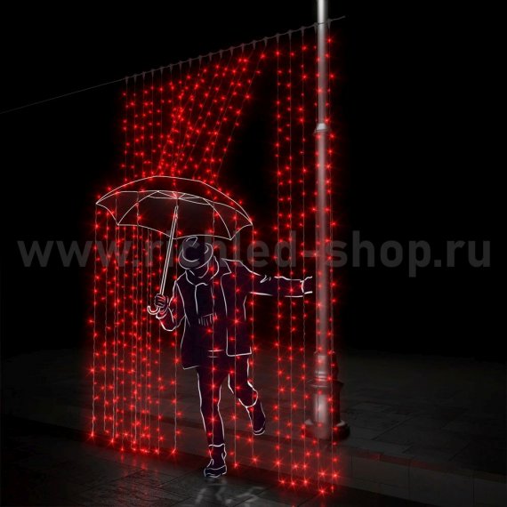 Фотография товара 'Rich Led Светодиодный занавес, соединяемый, 220 В, IP54 RL-C2*3-T/R'