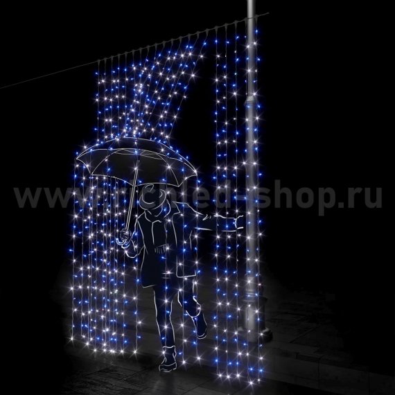 Фотография товара 'Rich Led Светодиодный занавес (дождь) RL-C2*3-CW/BW'