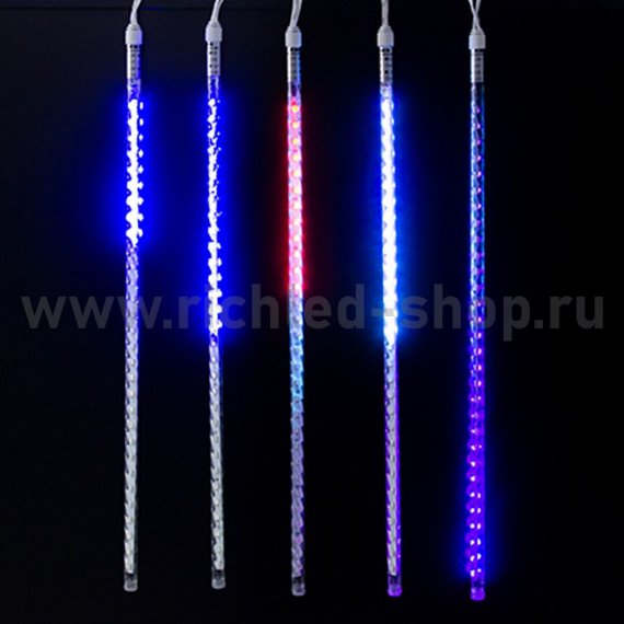 Фотография товара 'Rich Led Тающая сосулька светодиодная, соединяемая по 2 набора, витая форма, IP54 RL-MT10*0.5C-12V-W/RGB'