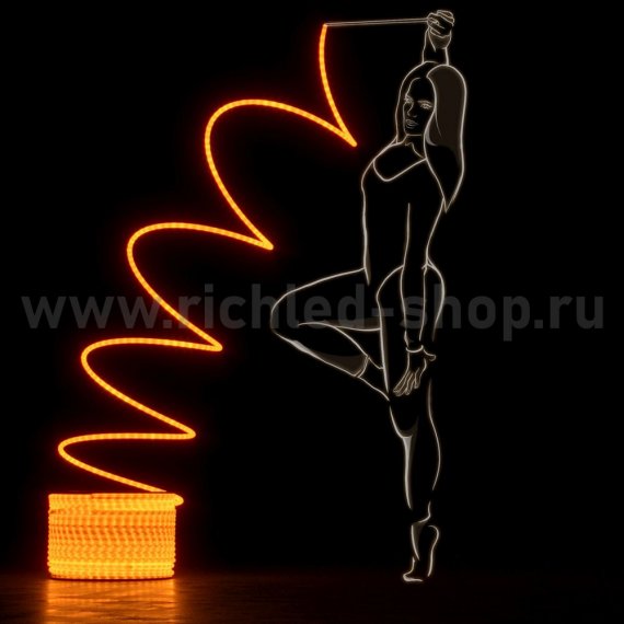 Фотография товара 'Rich Led Светодиодный дюралайт 2-х проводной, свечение 360°, 220 В RL-DL-2WHM-100-240-Y'