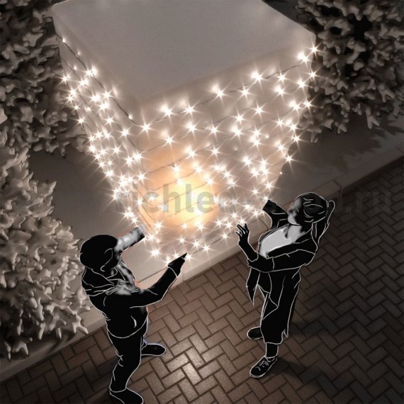 Фотография товара 'Rich Led Светодиодная гирлянда, мерцающая, с герметичным колпачком, соединяемая, IP65 RL-S10CF-220V-CT/W'