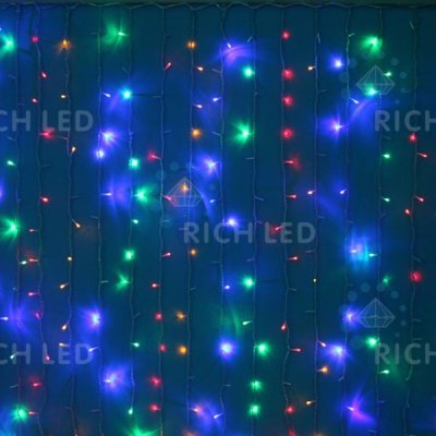 Фотография товара 'Rich Led Светодиодный занавес, соединяемый, 220 В, облегченный, IP54 RL-CS2*1.5FF-T/M'