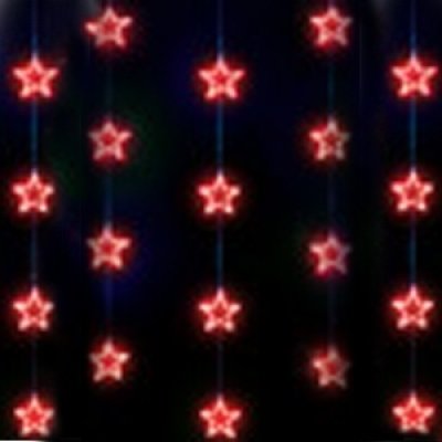Фотография товара 'Rich Led Светодиодный узорный занавес Звезды, соединяемый, 220 В, IP54 RL-CMST2*2-T/R'