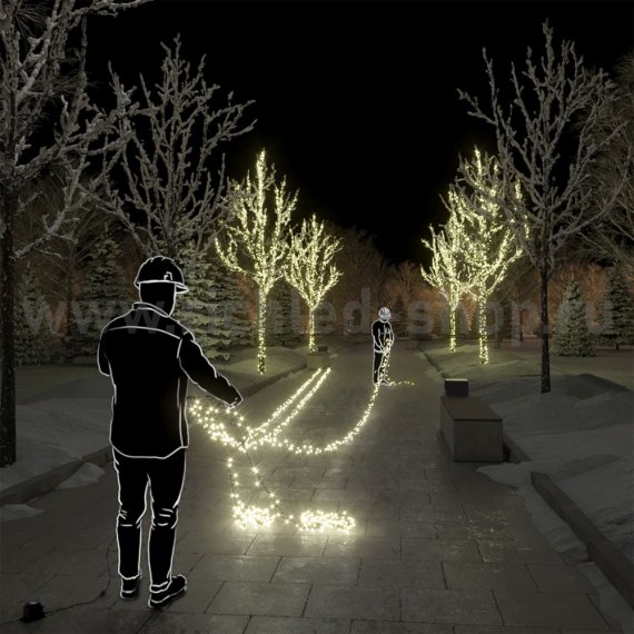 Фотография товара 'Rich Led Светодиодная гирлянда, постоянное свечение, IP55 RL-S5*20-T/WW'