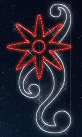 Фотография товара 'Rich Led RL-KN-143 Светодиодные уличные консоли Георгин 0,90 м на 1,90 м'