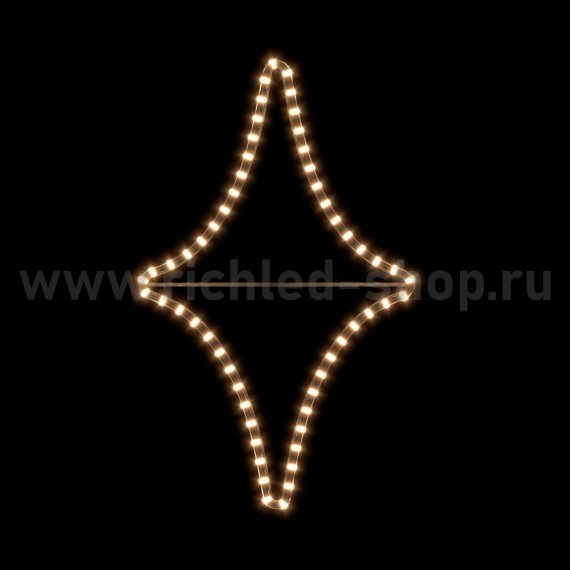 Фотография товара 'Rich Led RL-FD-011WW 2Д Елочная игрушка Ромб В*Ш: 700х430 мм'