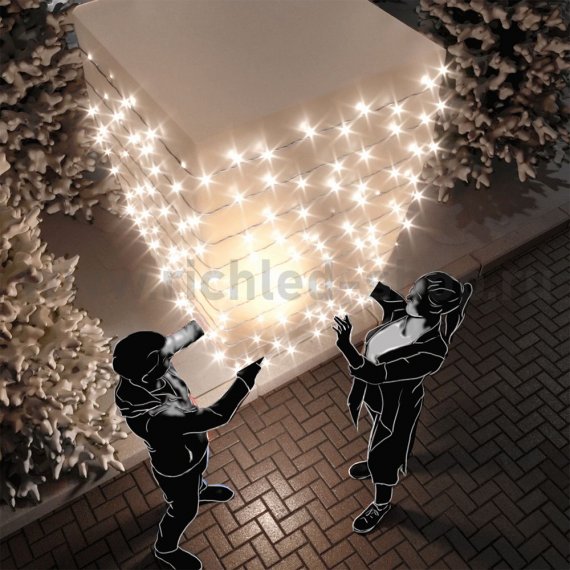 Фотография товара 'Rich Led Светодиодная гирлянда мерцающая соединяемая, IP54 RL-S10CF-220V-W/W'