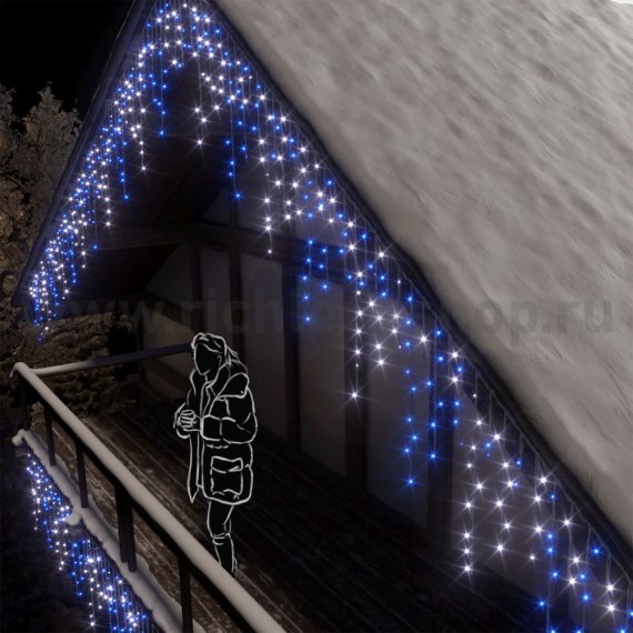 Фотография товара 'Rich Led Светодиодная бахрома, мерцающая, соединяемая, IP65 RL-i3*0.9F-CW/BW'