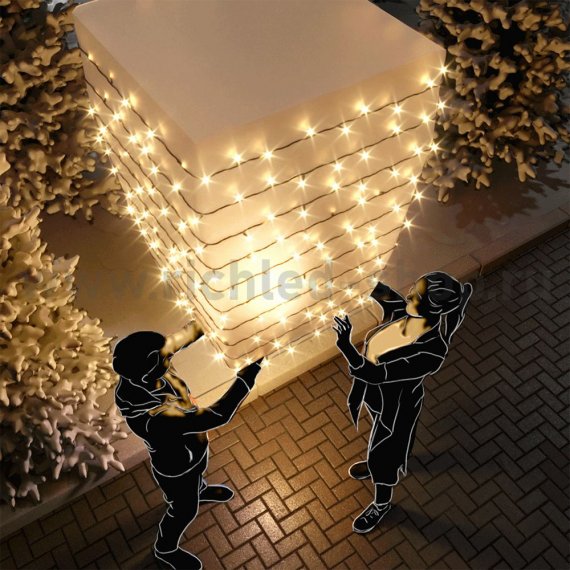 Фотография товара 'Rich Led Светодиодная гирлянда, мерцающая, с герметичным колпачком, соединяемая, IP65 RL-S10CF-220V-CB/WW'