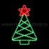 Фотография товара 'Rich Led RL-FD-010WWdR 2Д Световая Елка В*Ш: 670х420 мм'