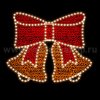 Rich Led RL-FD-015WWdGdR 2Д Елочная игрушка Двойной колокольчик В*Ш: 700х850 мм
