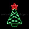 Rich Led RL-FD-010WWdR 2Д Световая Елка В*Ш: 670х420 мм